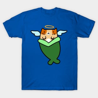 Mermaid Angel Tabby Cat T-Shirt